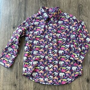 Janie and Jack Animal Button Up 18/24m